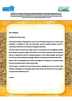 Karmayoga Newsletter