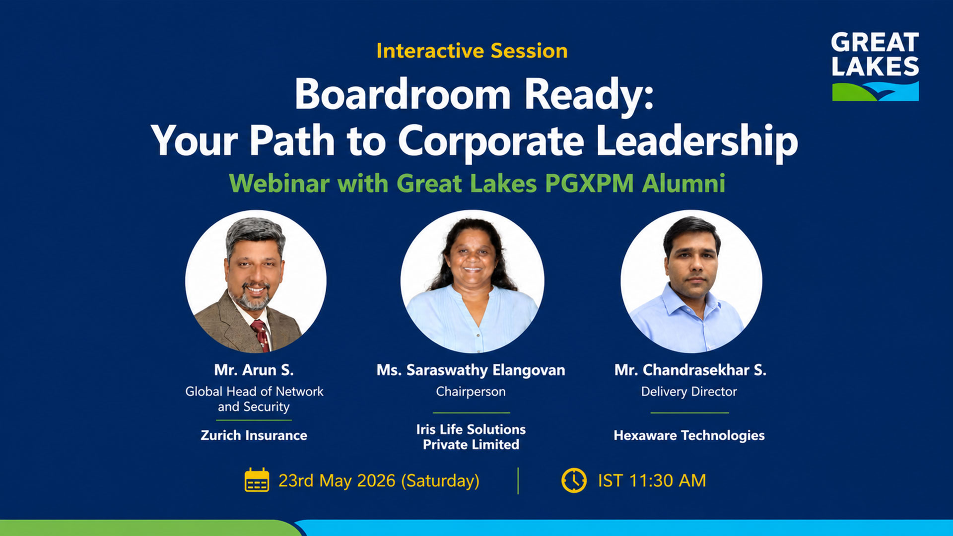 Live Webinar with PGXPM Alumni